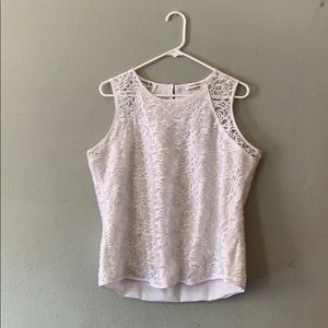 White Sleeveless Blouse